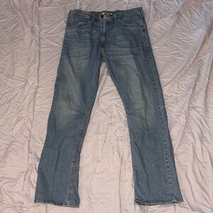 Levi's Men's Bootcut Jeans in Light Blue Denim